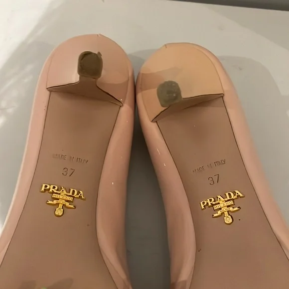 Vintage Prada Nude Heels - Size 37 - Picture 10 of 14